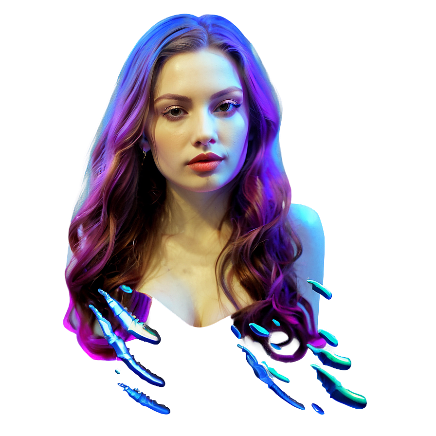 Underwater Mermaid Portrait Png Wtw