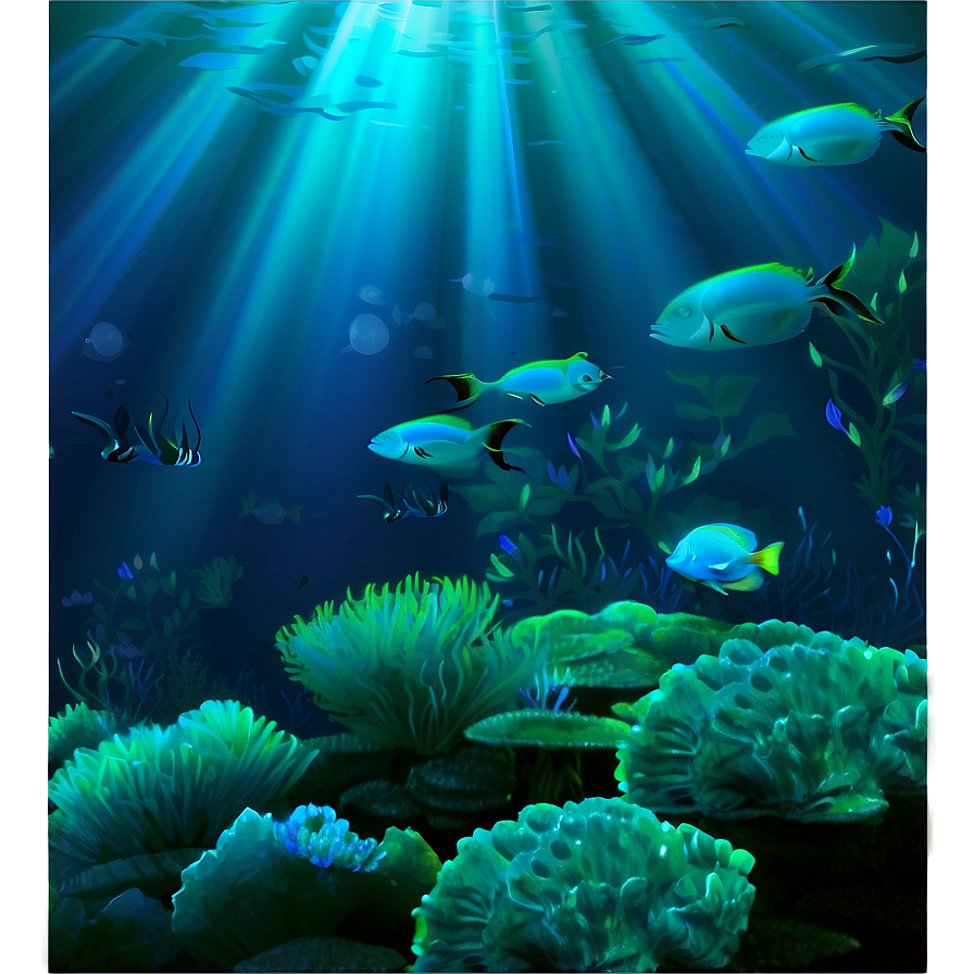 Underwater Night Png Tgj62