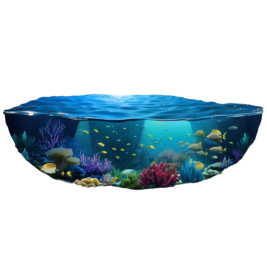 Underwater Ocean View Png Lkf44