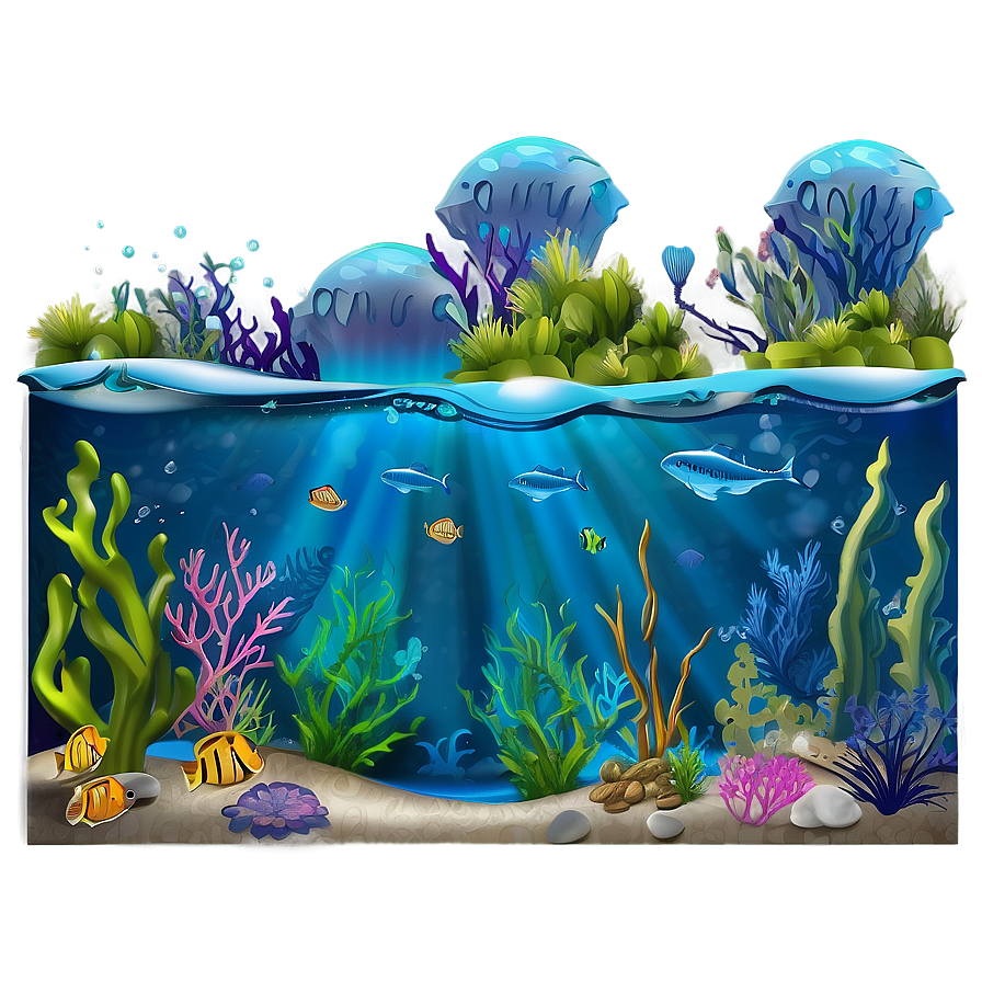 Underwater Scene Png Puu