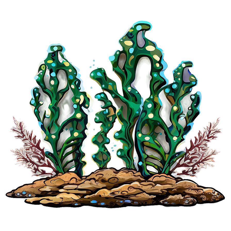 Underwater Seaweed Clipart PNG sua PNG with transparent background