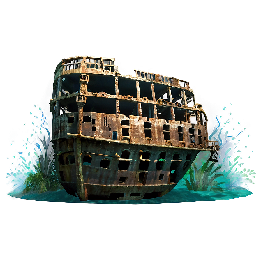 Underwater Shipwreck Png Hje