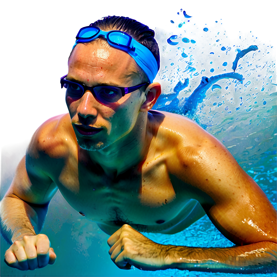 Underwater Swimming Race PNG 70 PNG with transparent background