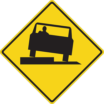 Uneven Road Sign Warning