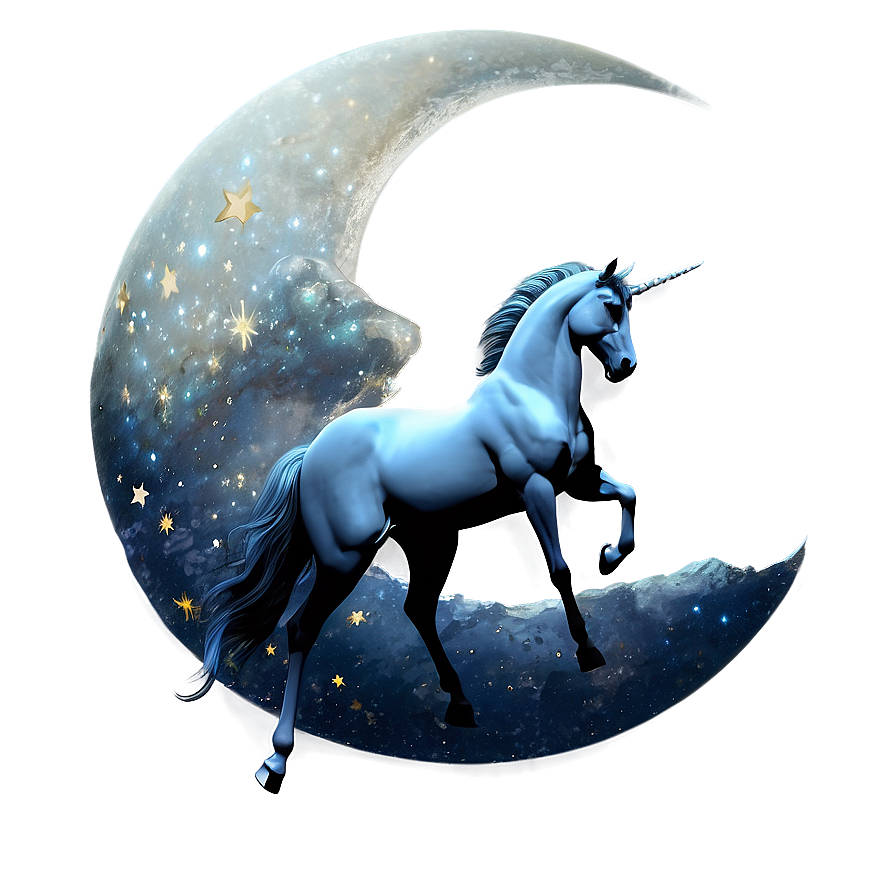 Unicorn And Moon Png 70