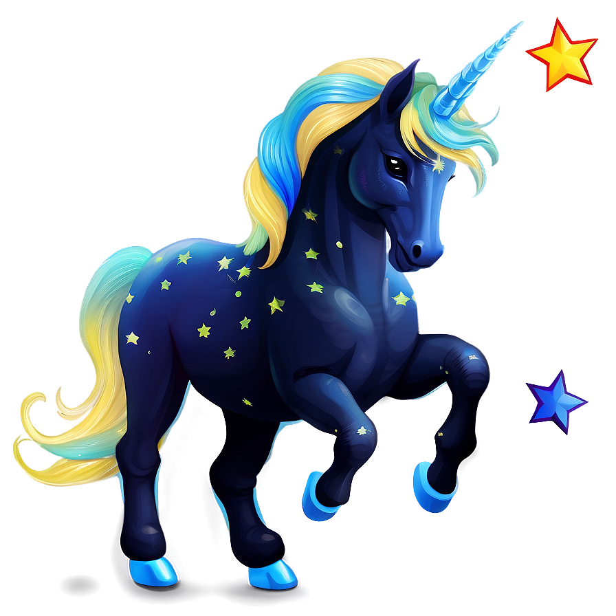 Unicorn And Stars Png 05032024