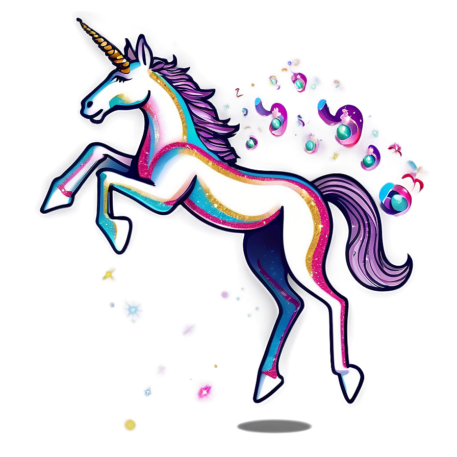 Unicorn Glitter Png 75