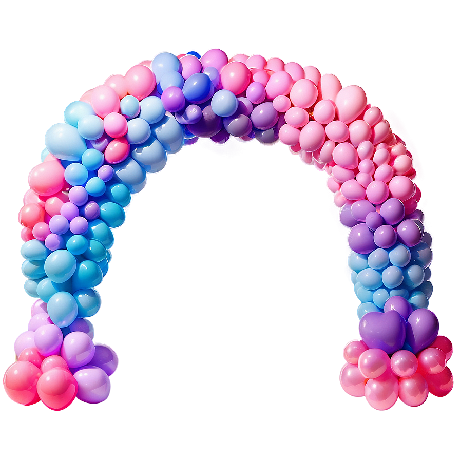 Unicorn Theme Balloon Arch Png 8