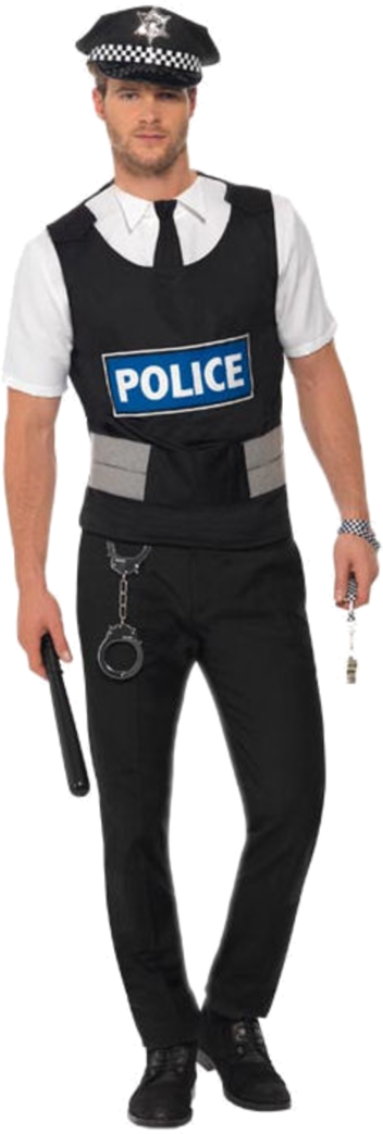 Uniformed Police Officer Standing