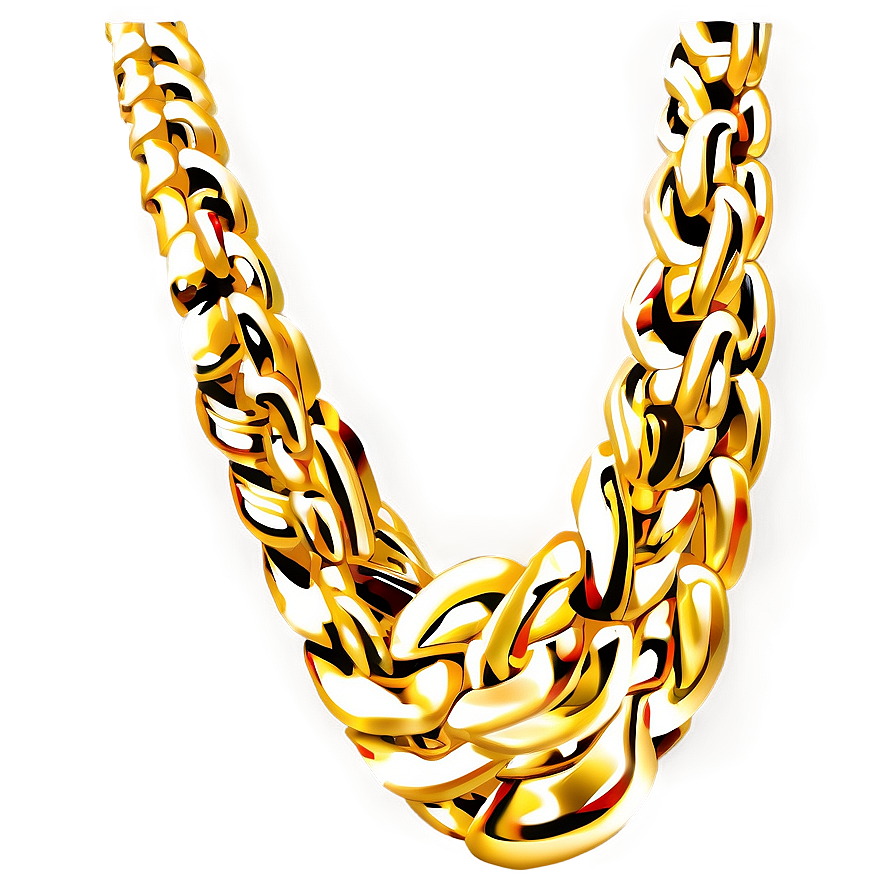 Unique Gold Chain Png 22