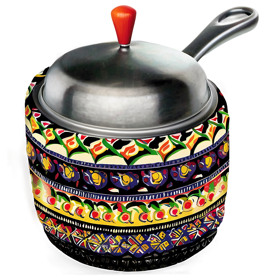 Unique Patterned Cooking Pot Png Onj86