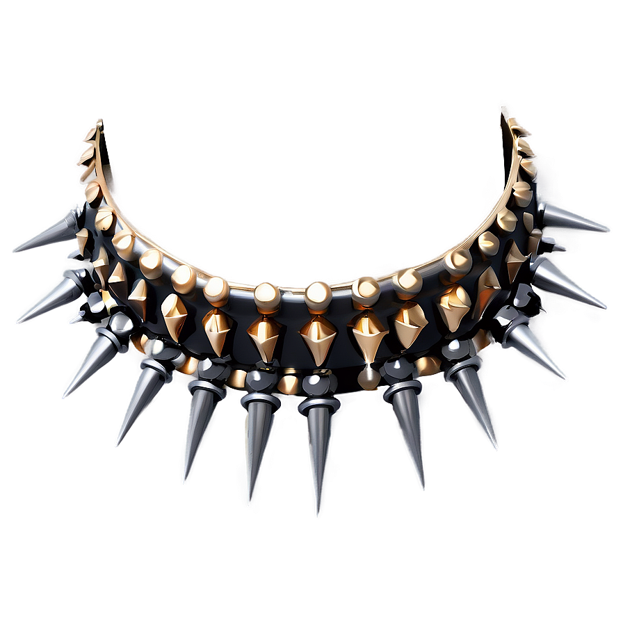 Unique Spiked Choker Collection Png Tpw79