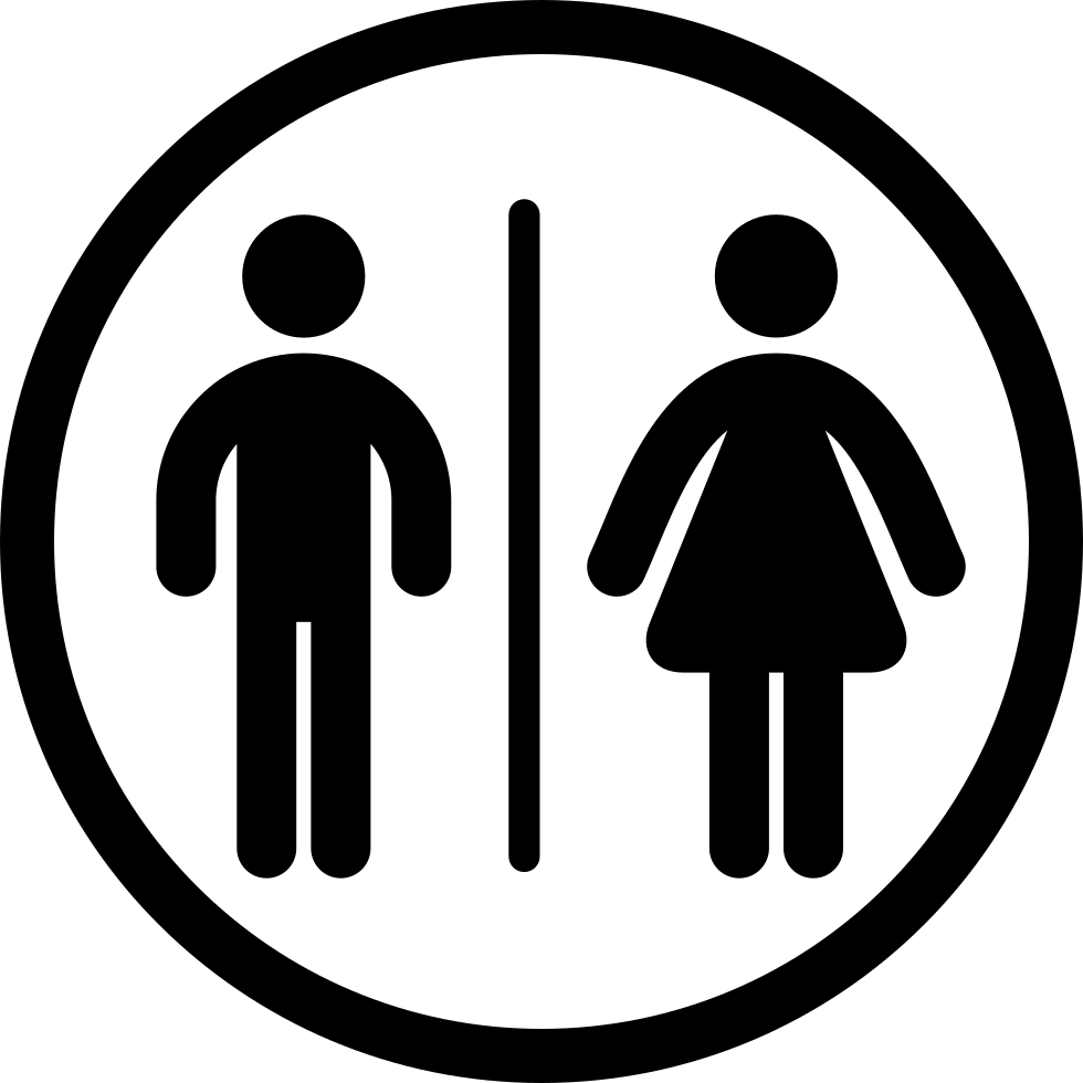 Unisex Bathroom Sign Icon