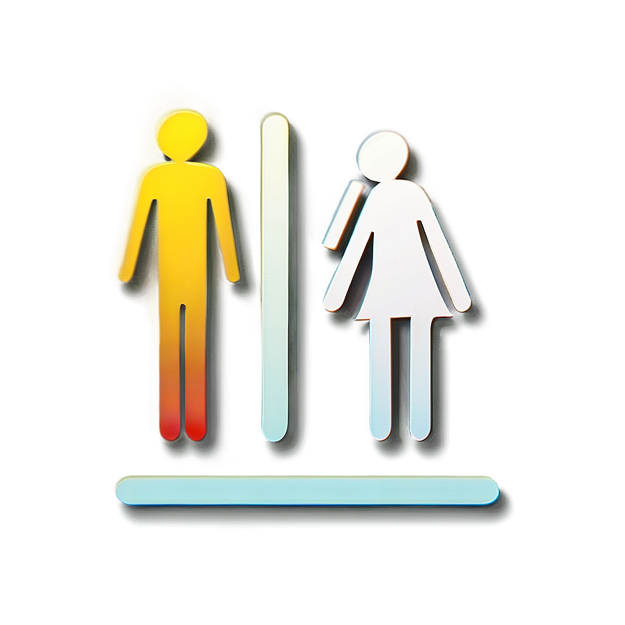 Unisex Bathroom Sign Png 27