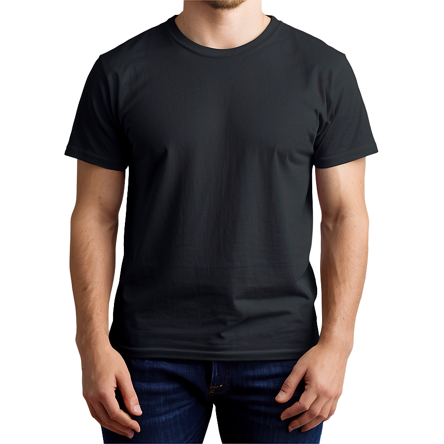 Unisex Black T Shirt PNG 05252024 PNG image with a transparent background, free high-resolution download