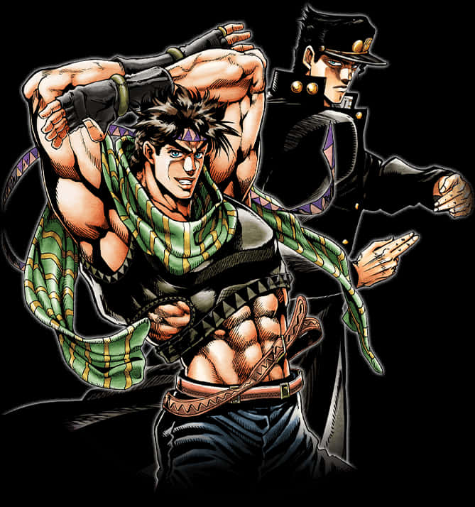 Unit Joseph Joestar And Jotaro Kujo - Ssr Joseph PNG with transparent background