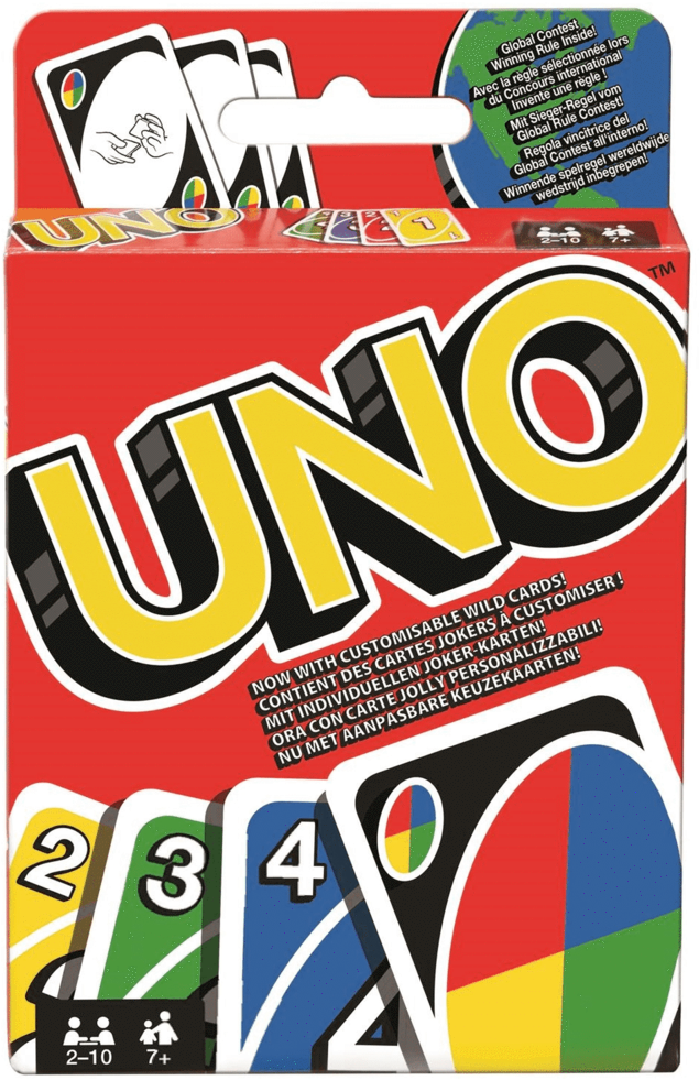 Uno Card Game Boxand Cards