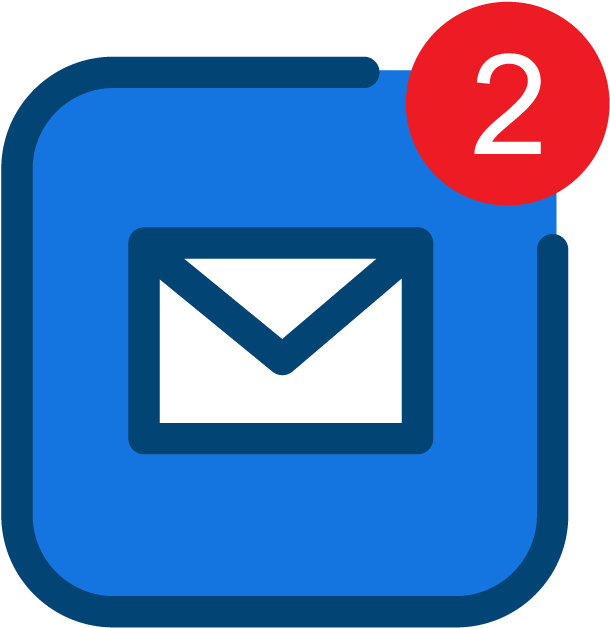 Unread Email Notification Icon