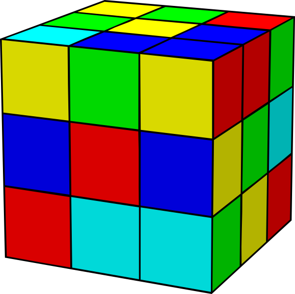 Unsolved Rubik Cube Illustration.png