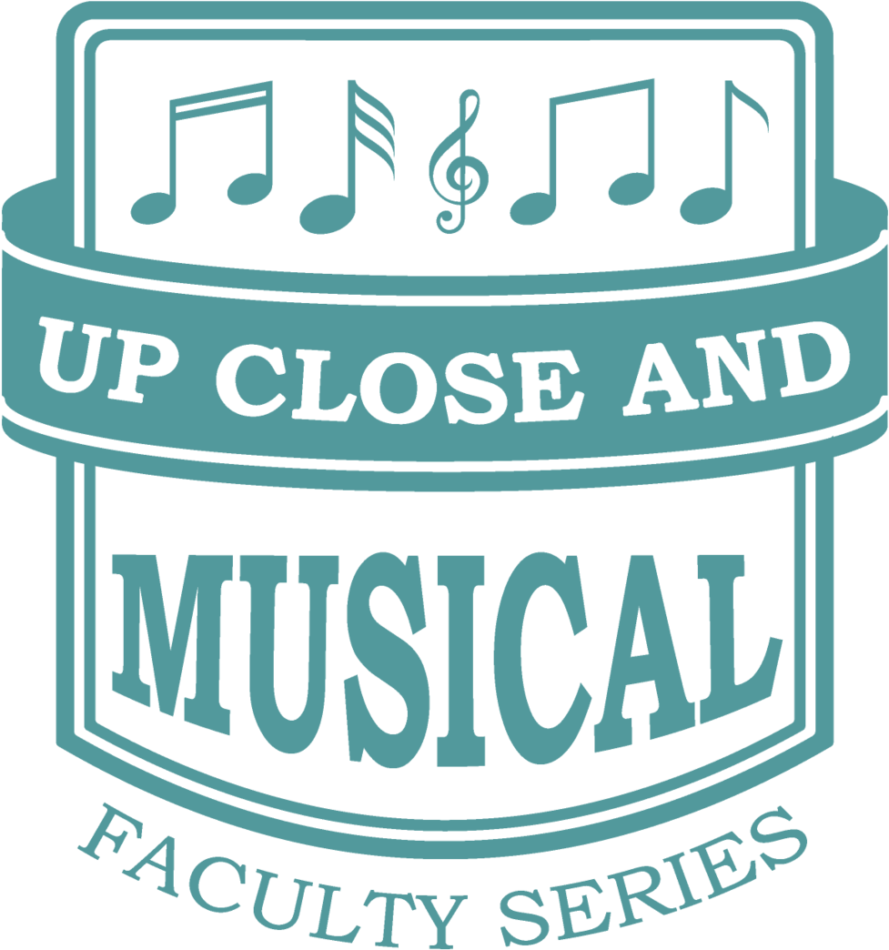 Up Closeand Musical Faculty Series Logo PNG with transparent background
