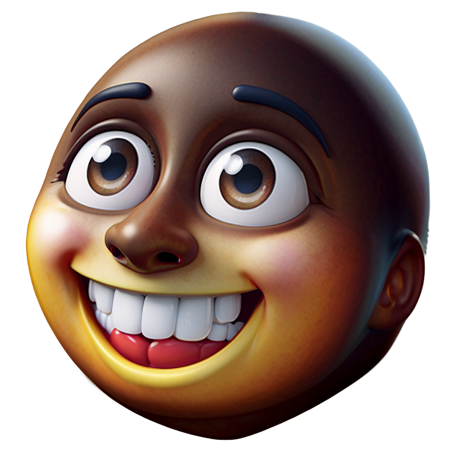 Upbeat Face Emoji Png 69