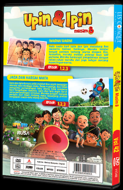 Upin_and_ Ipin_ Season_8_ D V D_ Cover