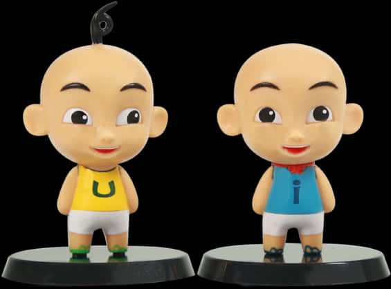 Upin Ipin Figurineson Display