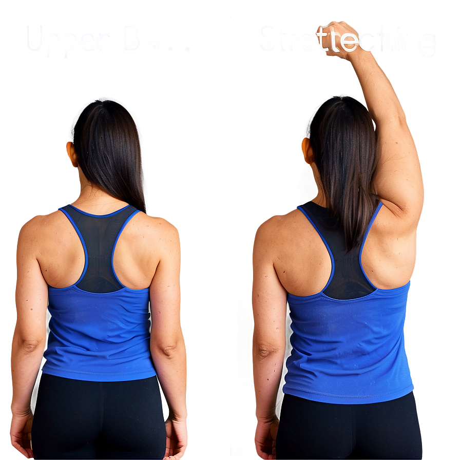 Upper Back Stretching Tips PNG 06252024 PNG with transparent background