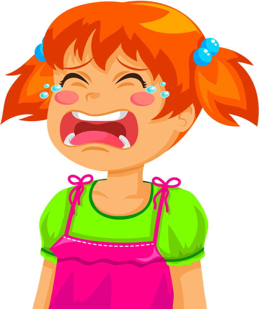 Crying Clipart Toddler - Transparent Girl Cry Clipart, HD Png Download PNG with transparent background