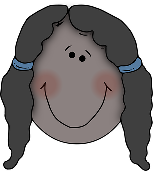 Upside Down Cartoon Face PNG with transparent background