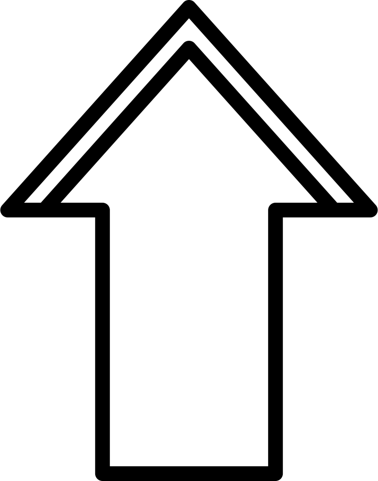 Upward Arrow Symbol PNG with transparent background