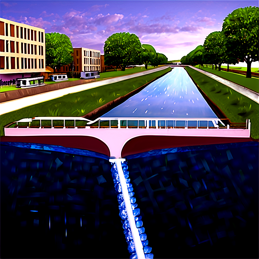 Urban Canal System Design Png 96