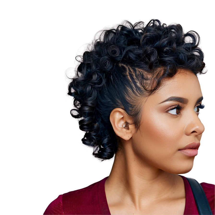 Urban Curly Hair Look Png 88