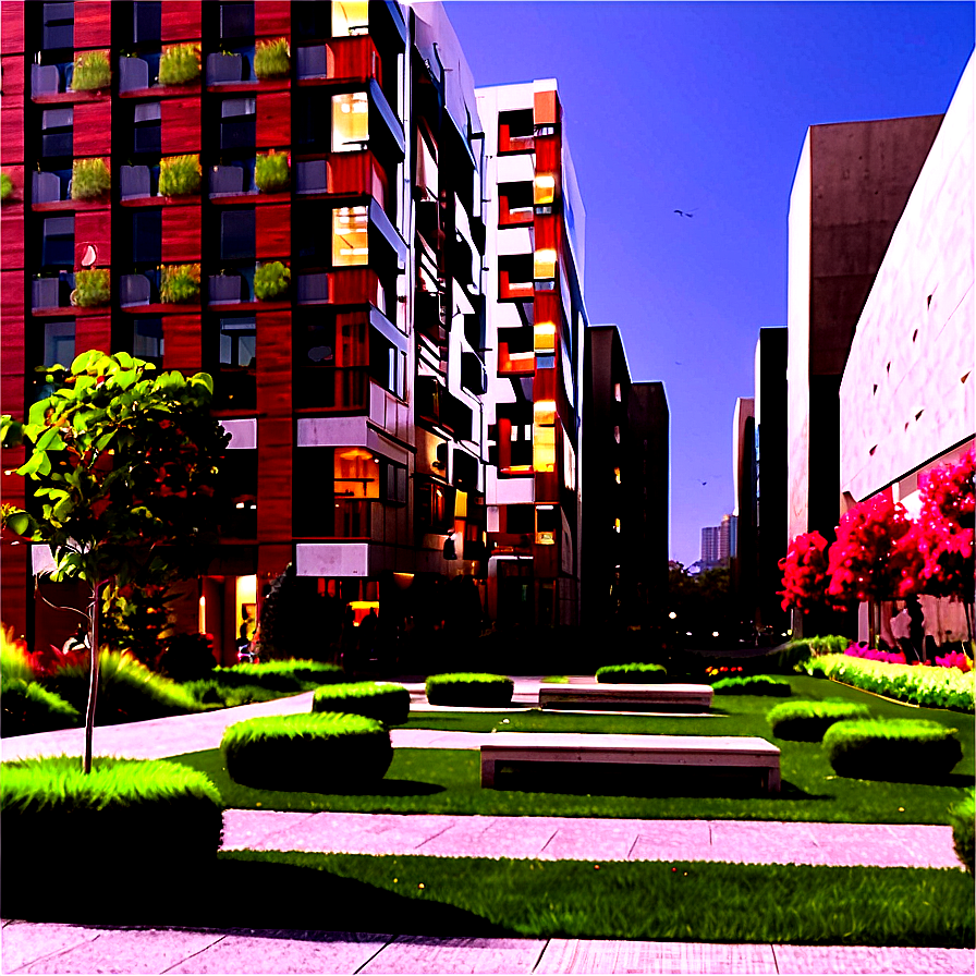 Urban Landscape Design PNG 1 PNG with transparent background