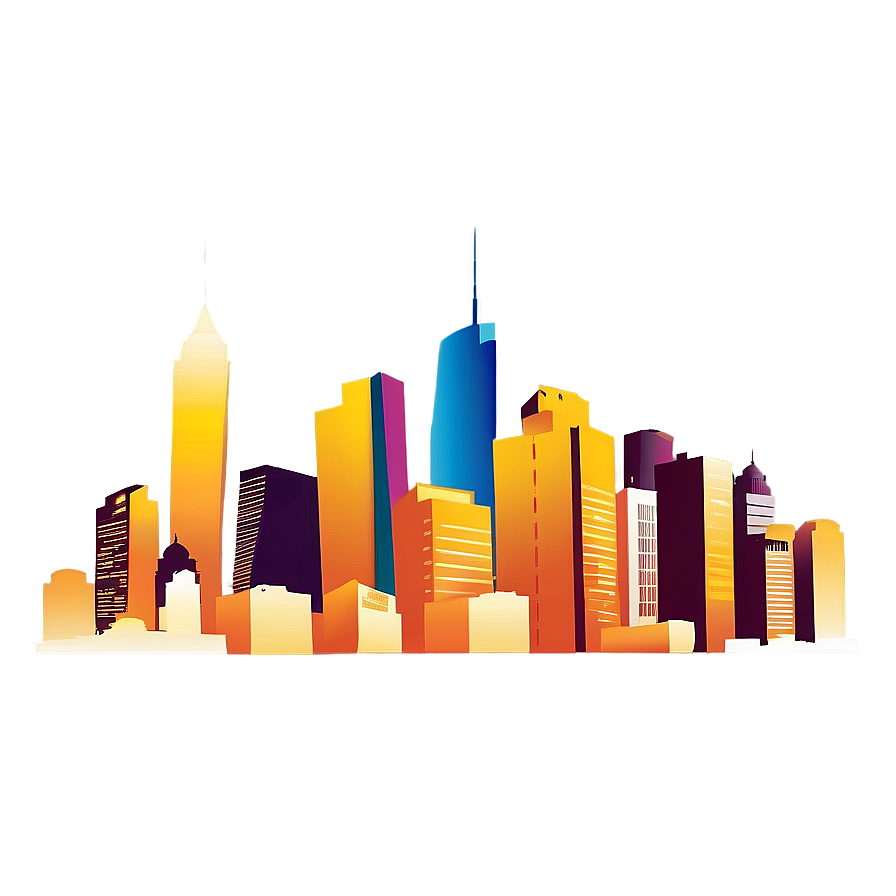 Urban Skyline Silhouette PNG 71 PNG with transparent background
