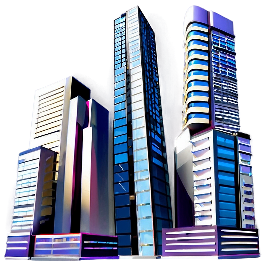 Urban Skyscraper Skyline Png Ugn99