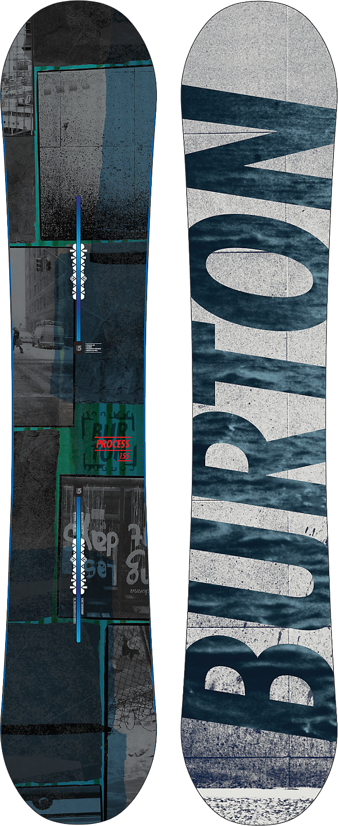 Urban Style Snowboard Design PNG with transparent background