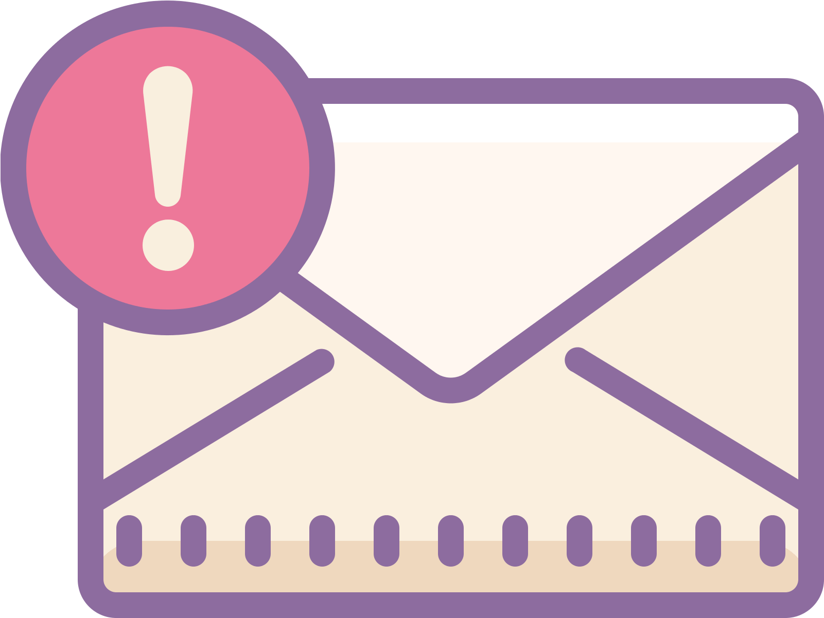 Urgent Email Notification Icon PNG image with a transparent background, free high-resolution download