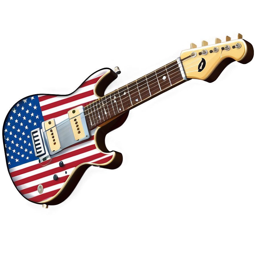 Usa Electric Guitar Music Png Bvn