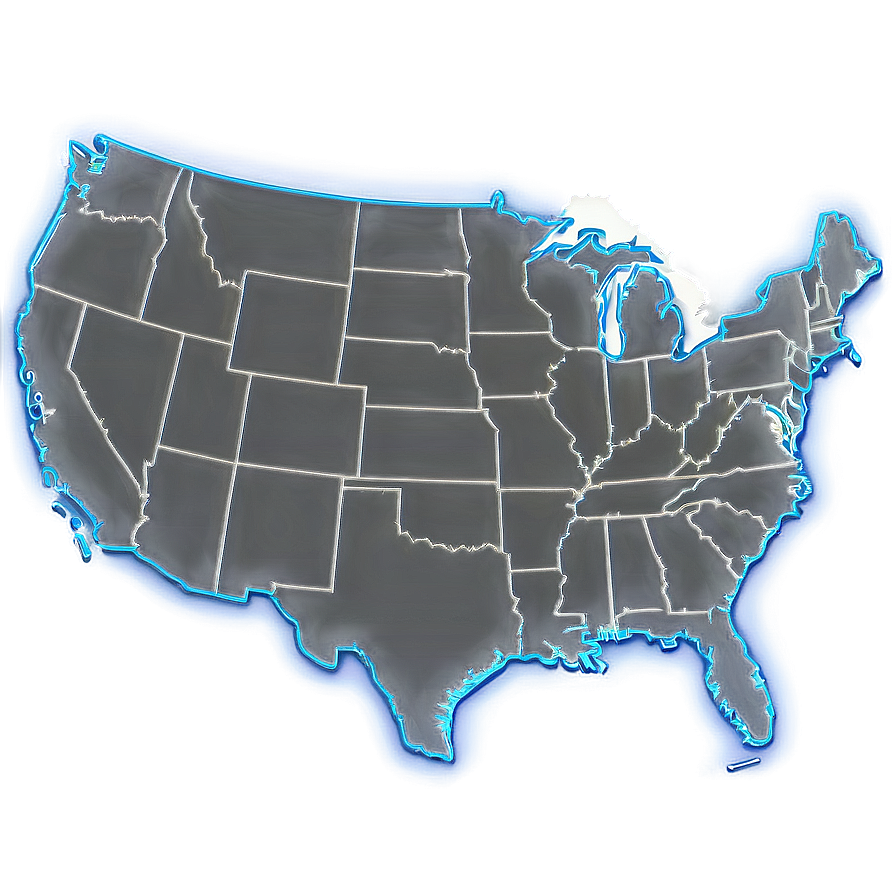 USA Map Outline PNG 83 PNG image with a transparent background, free high-resolution download