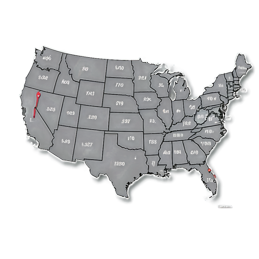 Usa Map With Area Codes Png 05252024