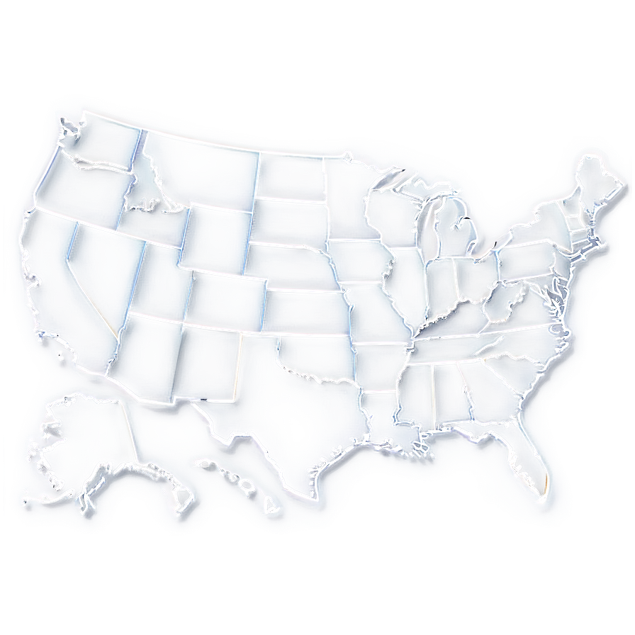 USA Map with States PNG pri PNG image with a transparent background, free high-resolution download