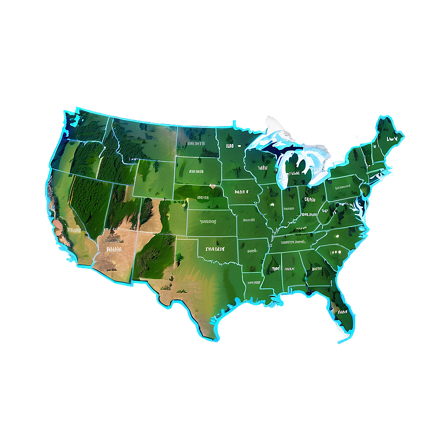 Usa National Park Map Png 10