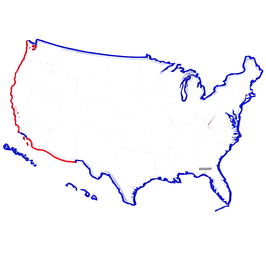 Usa Outline Clipart Png Mie69