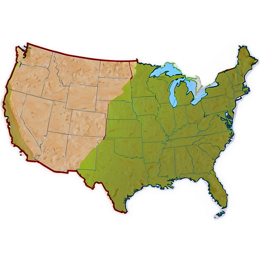 Usa Outline For Geography Png Ecc