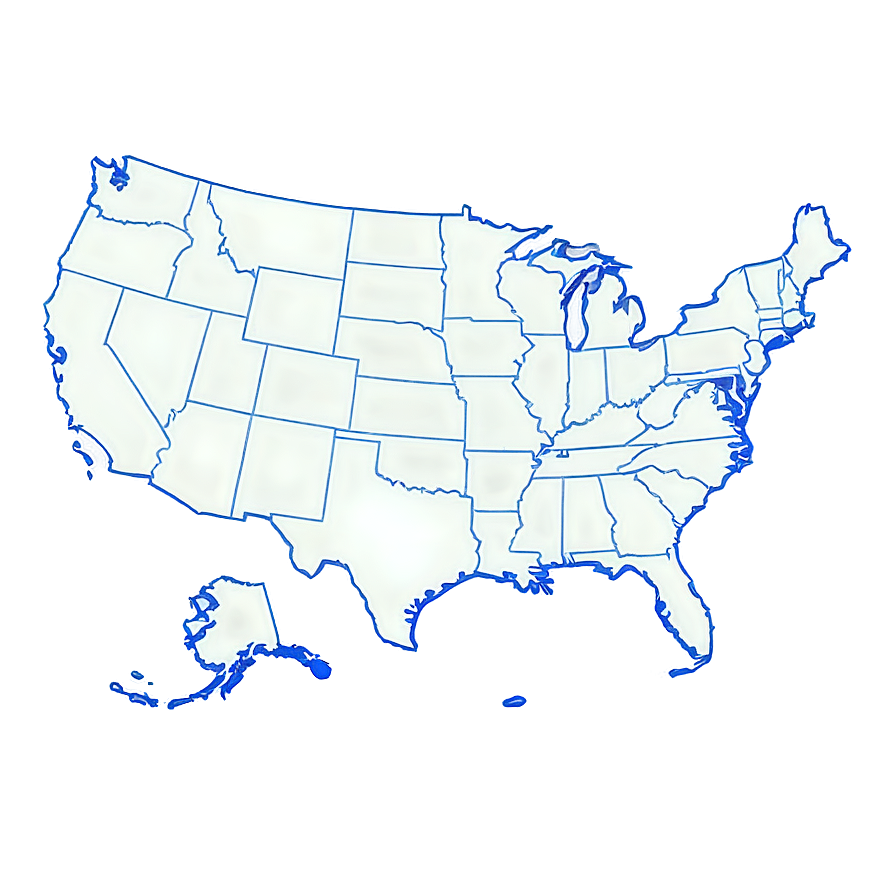 Usa Outline Map Png 06282024