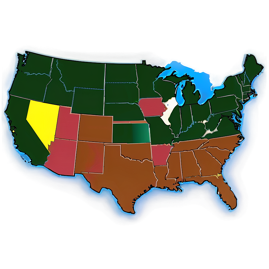 Usa States And Territories Png 31