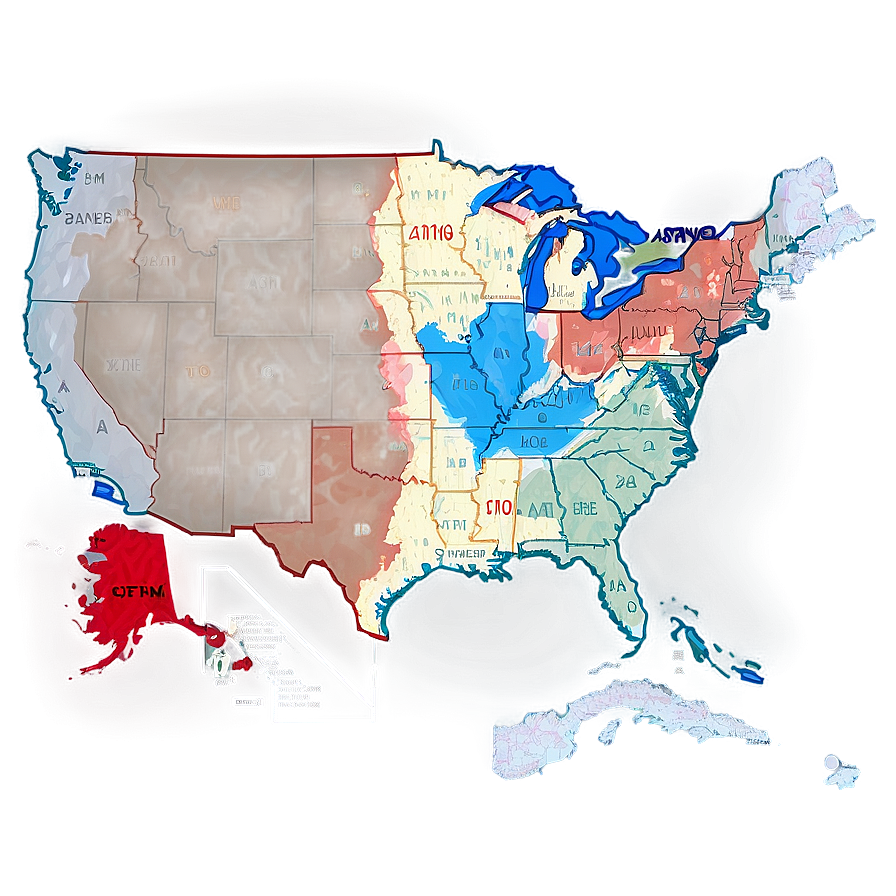 Usa Time Zone Map Png 16