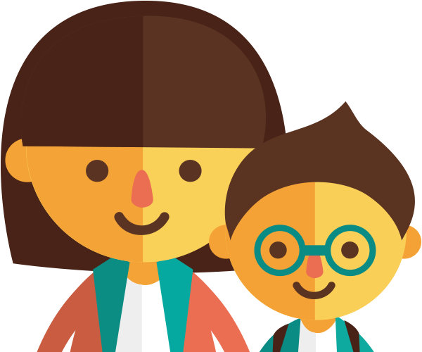 User Avatar Cartoon Motherand Child