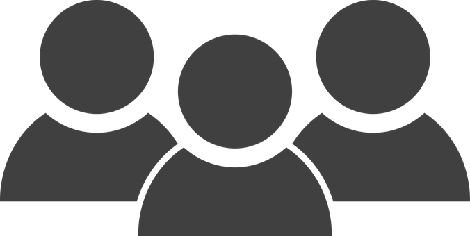 User Group Icon Silhouette PNG image with a transparent background, free high-resolution download